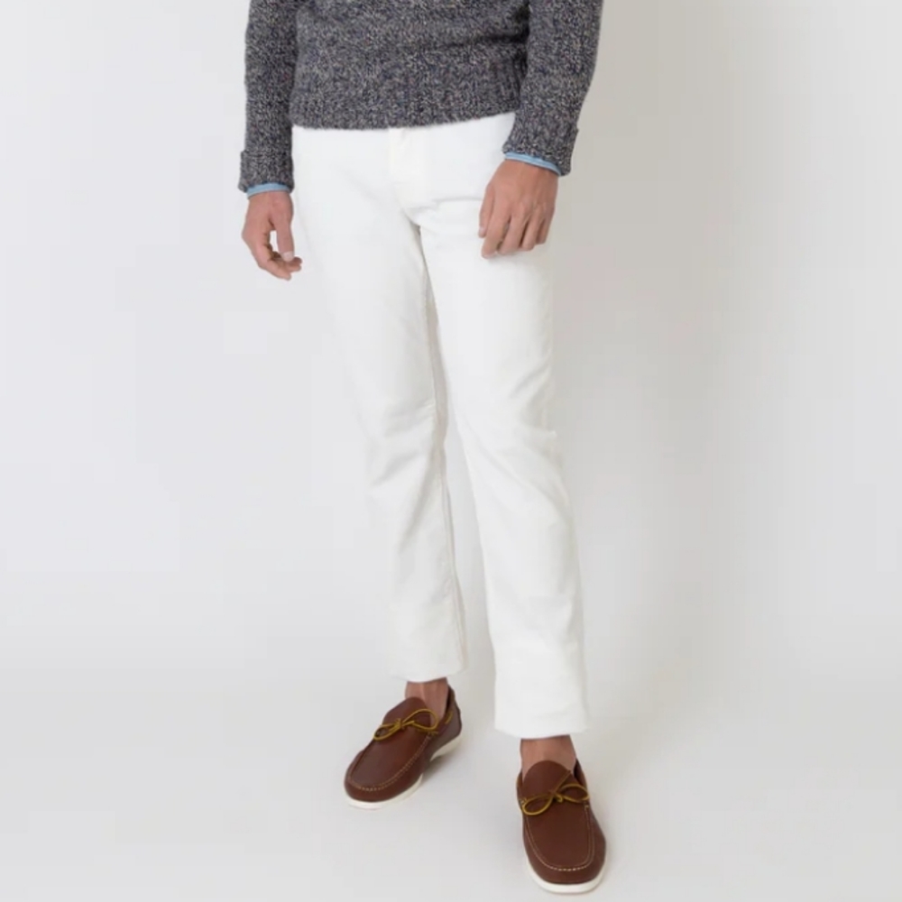 Sid Mashburn White Corduroy Pants